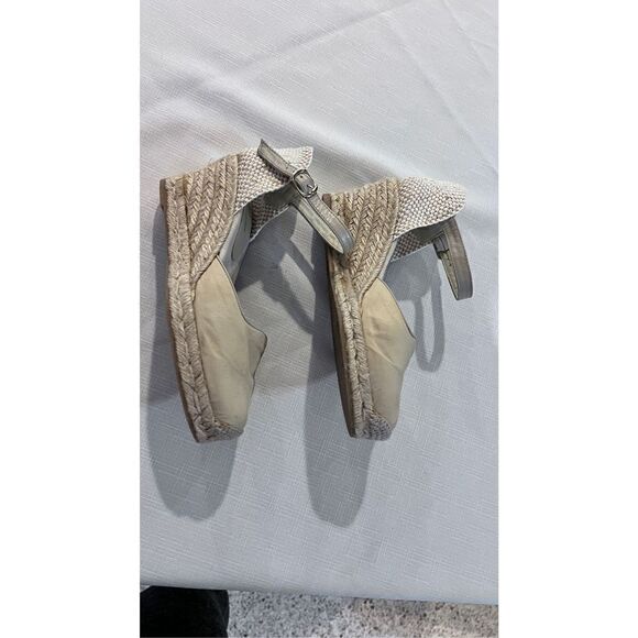 IISE JACOBSEN TAN ESPADRILLES WEDGE HEELS WOMENS SIZE 7 - Picture 5 of 13